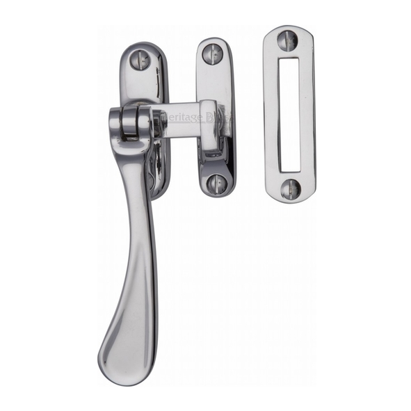 V1003 MP/HP-PC • Polished Chrome • Heritage Brass Victorian Casement Fastener